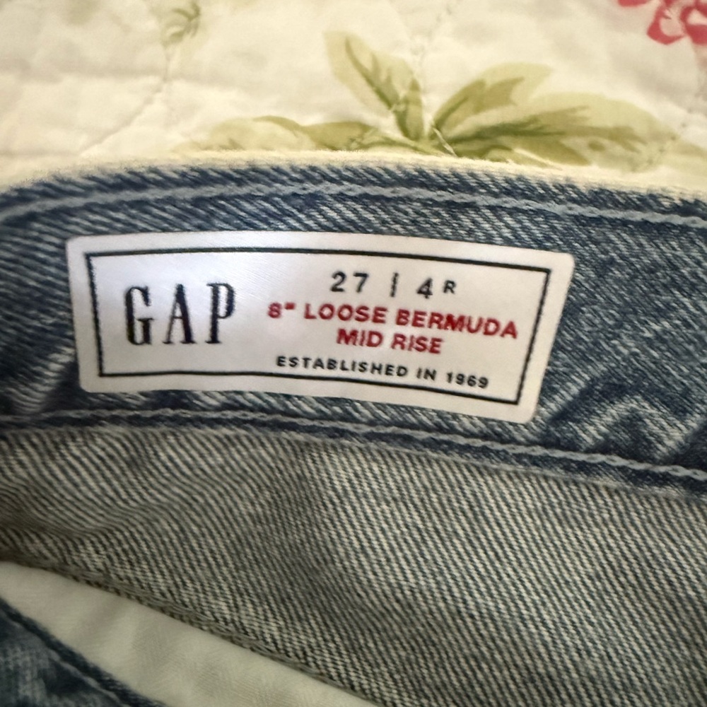 GAP Blue Denim Bermuda Shorts - Picture 3 of 6